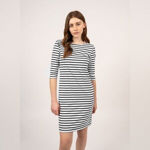 Saint James PROPRIANO Form-Fitting Nautical Stripe Dress, size 4